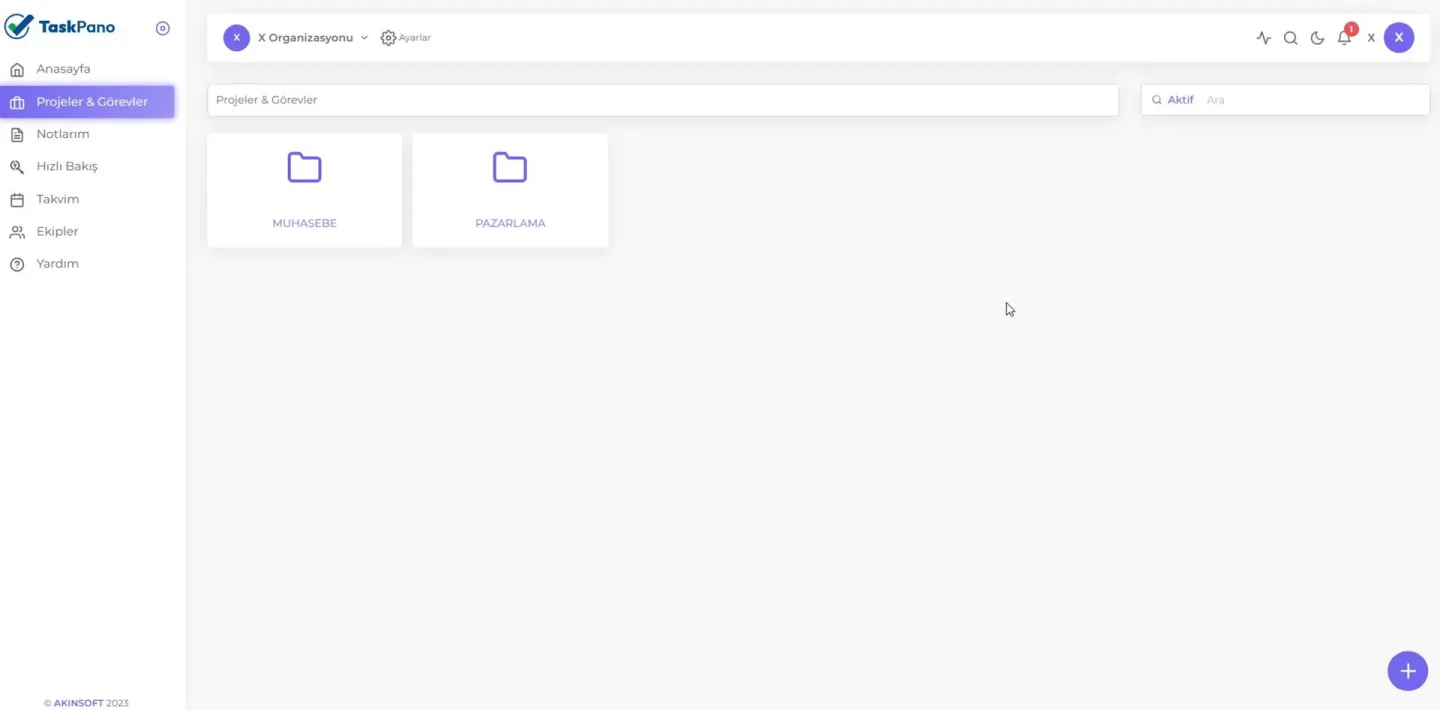 TaskPano · Program görünümü 3